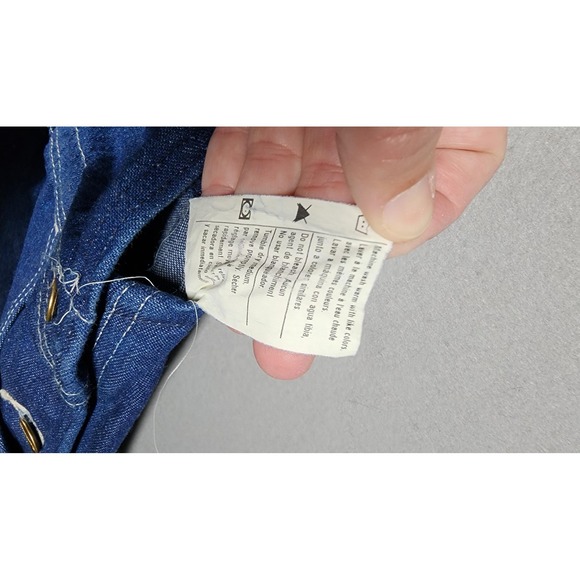 Vintage Carhartt Denim Bib Overalls Mens 32 Blue Workwear Carpenter Utility - Picture 15 of 16